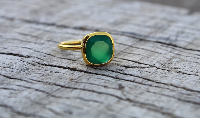 Green Onyx Sterling Silver Ring – The Symbol of Wealth & Prosperity 💚💰