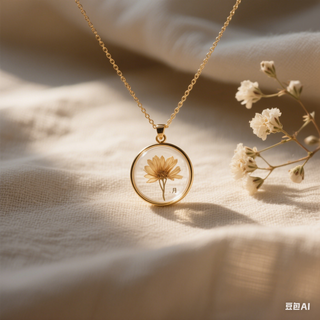 🌼 Wearing Nature’s Memory: The Beauty of Dried Flower Birth Month Necklaces