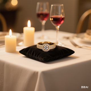💍 A Touch of Brilliance: My Anniversary Story with the BK Gold-Plated Zircon Inlay Ring