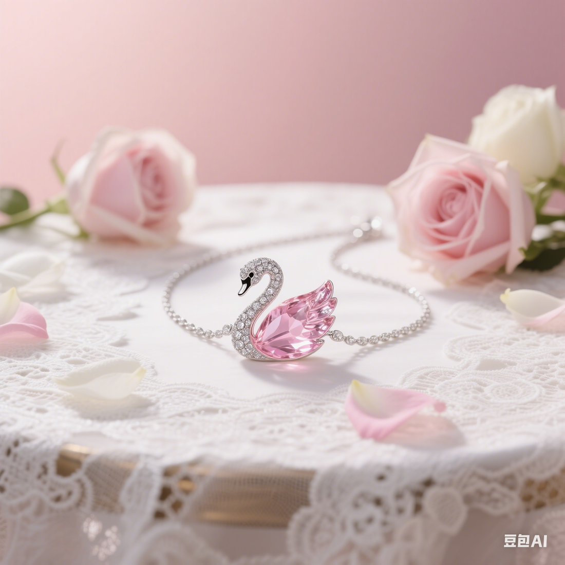 Grace in Every Sparkle: Why I Chose the Pink Swan Necklace for My Wedding Day