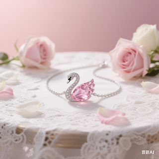 Grace in Every Sparkle: Why I Chose the Pink Swan Necklace for My Wedding Day