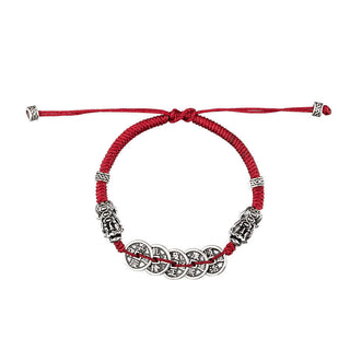 💫GEMURO Lucky Five Emperors' Coins Red String Bracelet🌙✨