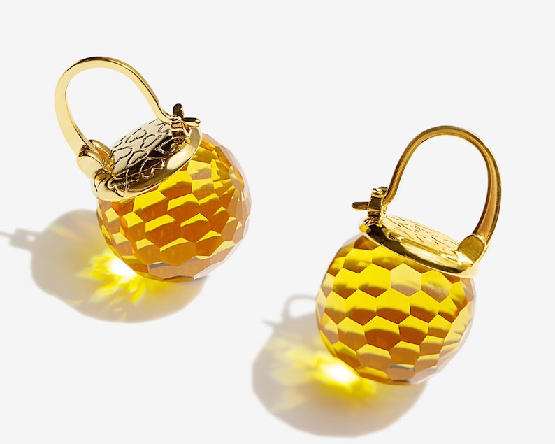 GEMURO Sunbeam Citrine Earrings – November’s Glow, Infinite Happiness ☀️