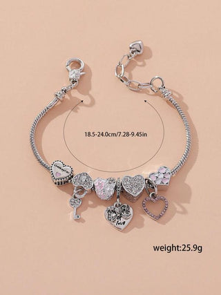 GEMURO Trendy Rhinestone Matching Charm Bracelet | Proposal, Wedding, Bridesmaid & Daily Gift