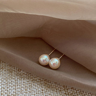 🌙 Lustrous Moonlight Pearl Earrings | 925 Sterling Silver | Timeless Elegance ✨