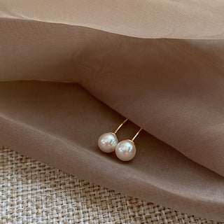 🌙 Lustrous Moonlight Pearl Earrings | 925 Sterling Silver | Timeless Elegance ✨