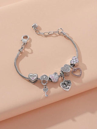 GEMURO Trendy Rhinestone Matching Charm Bracelet | Proposal, Wedding, Bridesmaid & Daily Gift