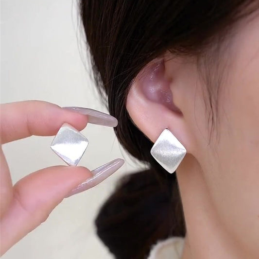 ✨ GEMURO Sterling Silver Rhombus Earrings