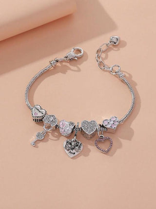 GEMURO Trendy Rhinestone Matching Charm Bracelet | Proposal, Wedding, Bridesmaid & Daily Gift