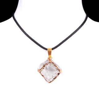 GEMURO ✨ Imitation Crystal Rough Stone Cube Necklace