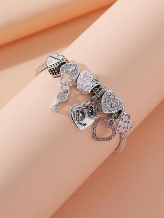 GEMURO Trendy Rhinestone Matching Charm Bracelet | Proposal, Wedding, Bridesmaid & Daily Gift