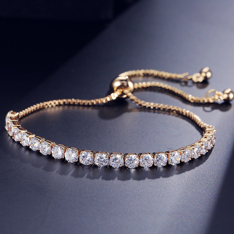 ✨ GEMURO | Radiant Zircon Energy Bracelet| Adjustable & All-Match Elegance 💎