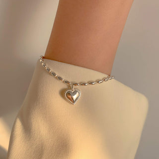 GEMURO Silver Heart Energy Bracelet