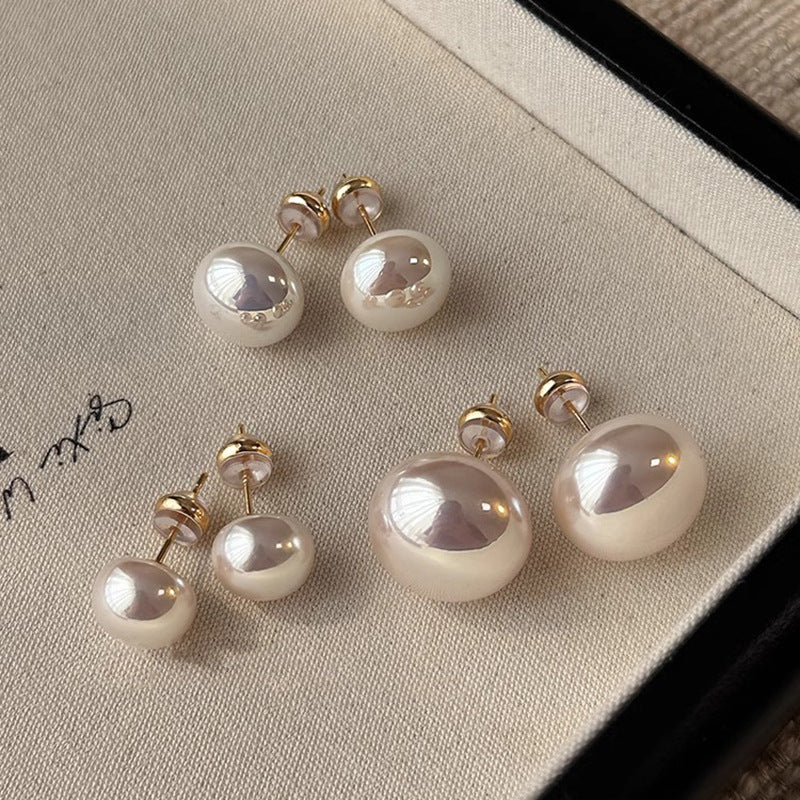 🌙 Lustrous Moonlight Pearl Earrings | 925 Sterling Silver | Timeless Elegance ✨
