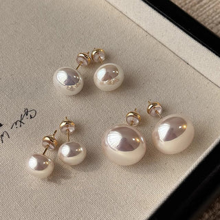 🌙 Lustrous Moonlight Pearl Earrings | 925 Sterling Silver | Timeless Elegance ✨