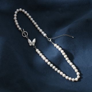 GEMURO Elegant Baroque Pearl Necklace