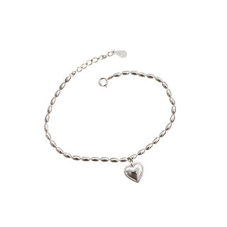 GEMURO Silver Heart Energy Bracelet