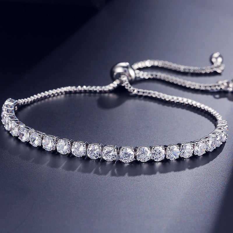 ✨ GEMURO | Radiant Zircon Energy Bracelet| Adjustable & All-Match Elegance 💎