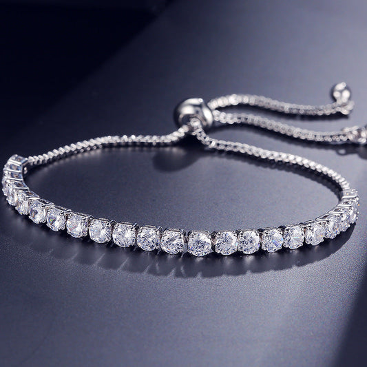 ✨ GEMURO | Radiant Zircon Energy Bracelet| Adjustable & All-Match Elegance 💎