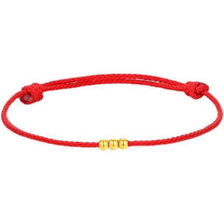 GEMURO Birth Year Lucky Bead Red String Anklet – A Sacred Thread of Protection & Destiny ✨