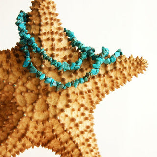 ✨Manifest Calm & Prosperity: GEMURO Thick Green Turquoise Necklace