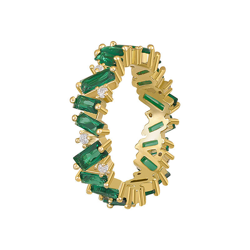 💖K-Pop Glam Granny Green Zircon Power Ring💖