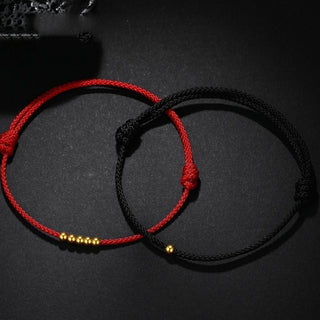 GEMURO Birth Year Lucky Bead Red String Anklet – A Sacred Thread of Protection & Destiny ✨