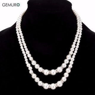 GEMURO Celestial Pearl Necklace - Limited Edition Silver