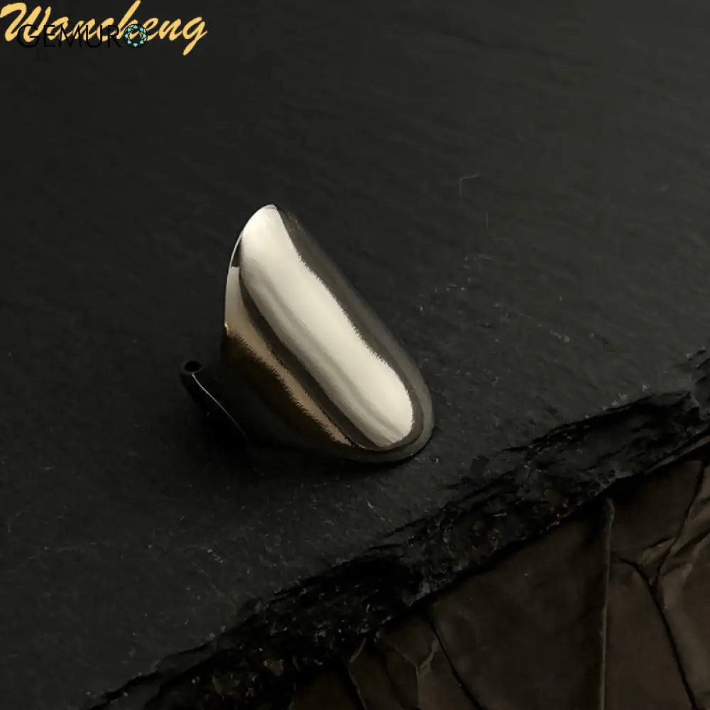 GEMURO Customized 18K Gold Plated Stainless Steel Ring | European & American Heart Flower Design | Wedding Band Initial