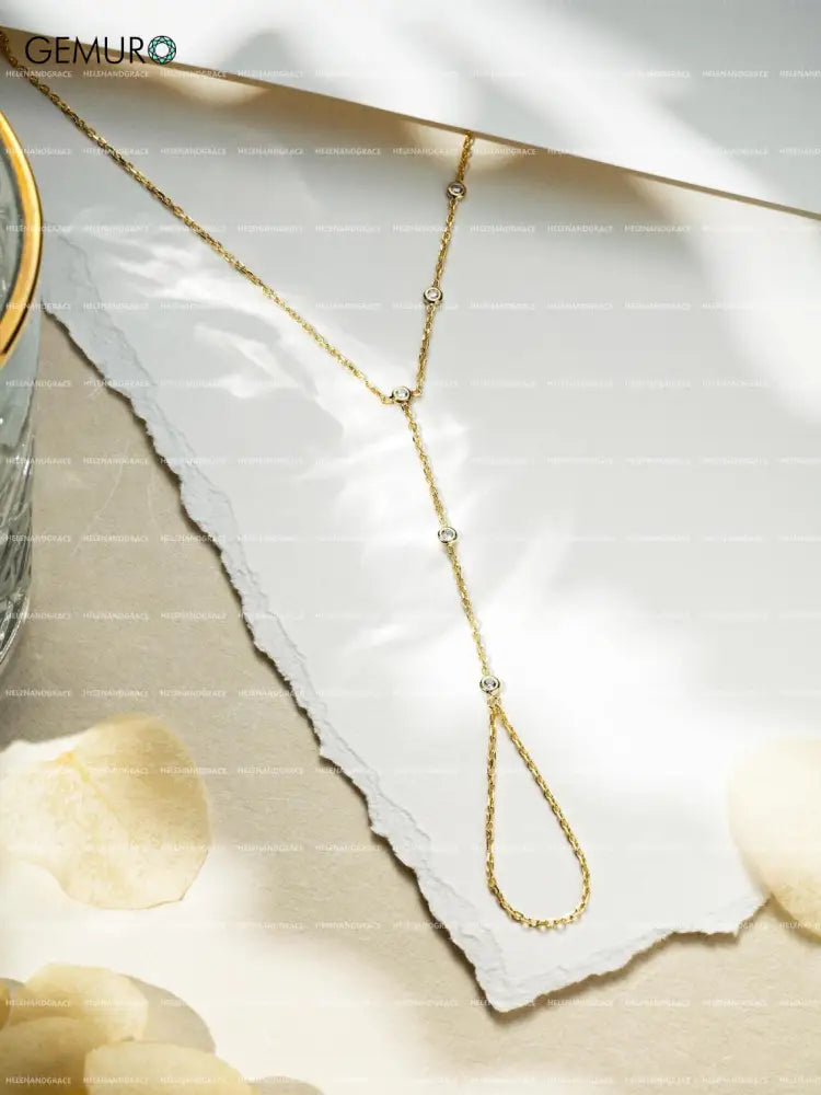 GEMURO Dainty Gold Hand Chain – The Bracelet of Unconditional Love ✨