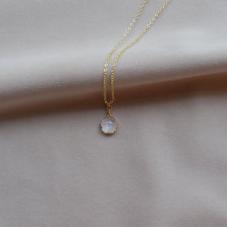 GEMURO Natural Moonstone Necklace – Dainty Gold Handmade Healing Crystal Jewelry | Gift for Her ✨