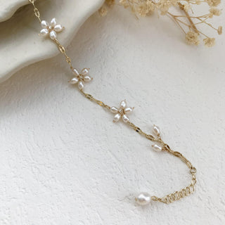 GEMURO Freshwater Pearl Daisy Necklace & Bracelet Set – A Timeless Emblem of Purity & Grace